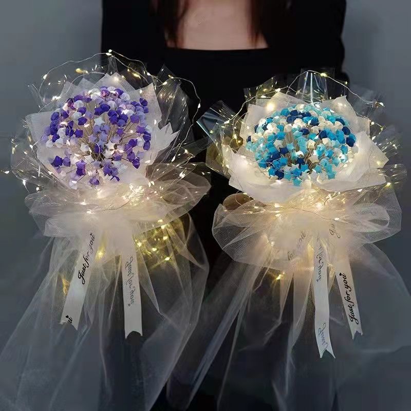 Internet Hot Luminous Transparent XINGX Bouquet Valentine's Day Birthday Gift DIY Handmade XINGX Origami Material Package