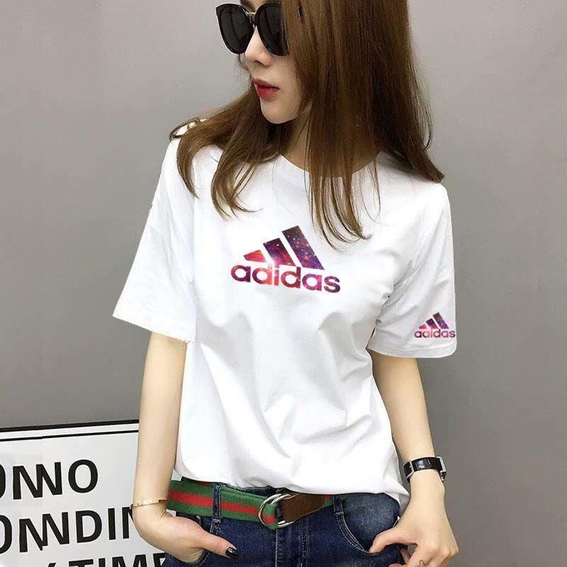 high quality cotton short-sleeved t-shirt female students korean style loose plus size casual fashion simple internet celebrity white new