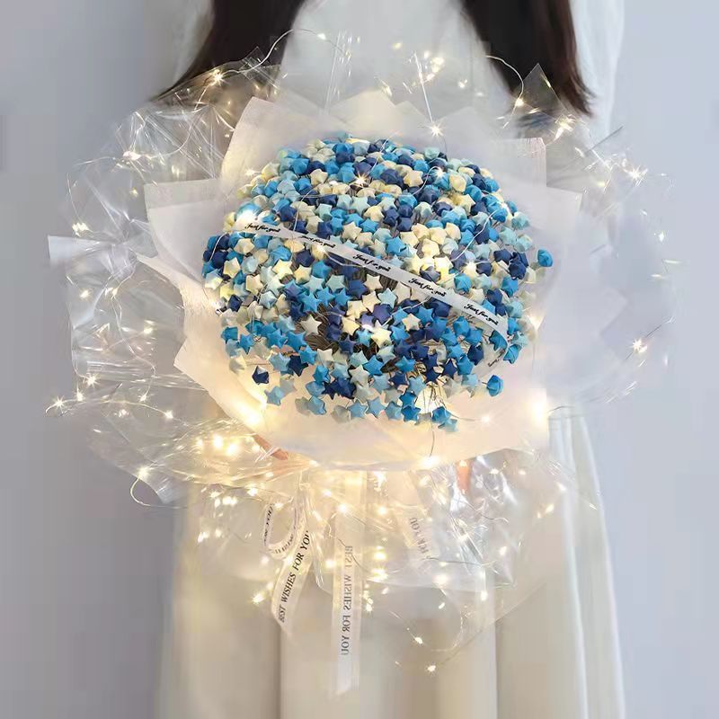 Internet Hot Luminous Transparent XINGX Bouquet Valentine's Day Birthday Gift DIY Handmade XINGX Origami Material Package