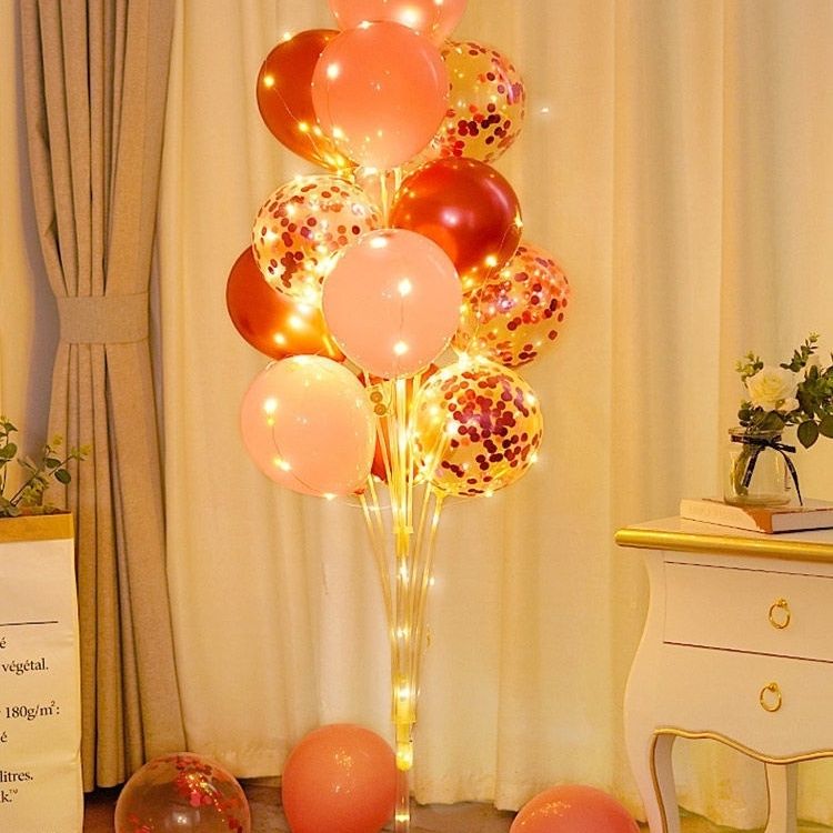 Balloon Bracket Table Column Floating on the Ground Birthday Party Scene Decorations Arrangement Engagement Wedding and Wedding Room Bracket