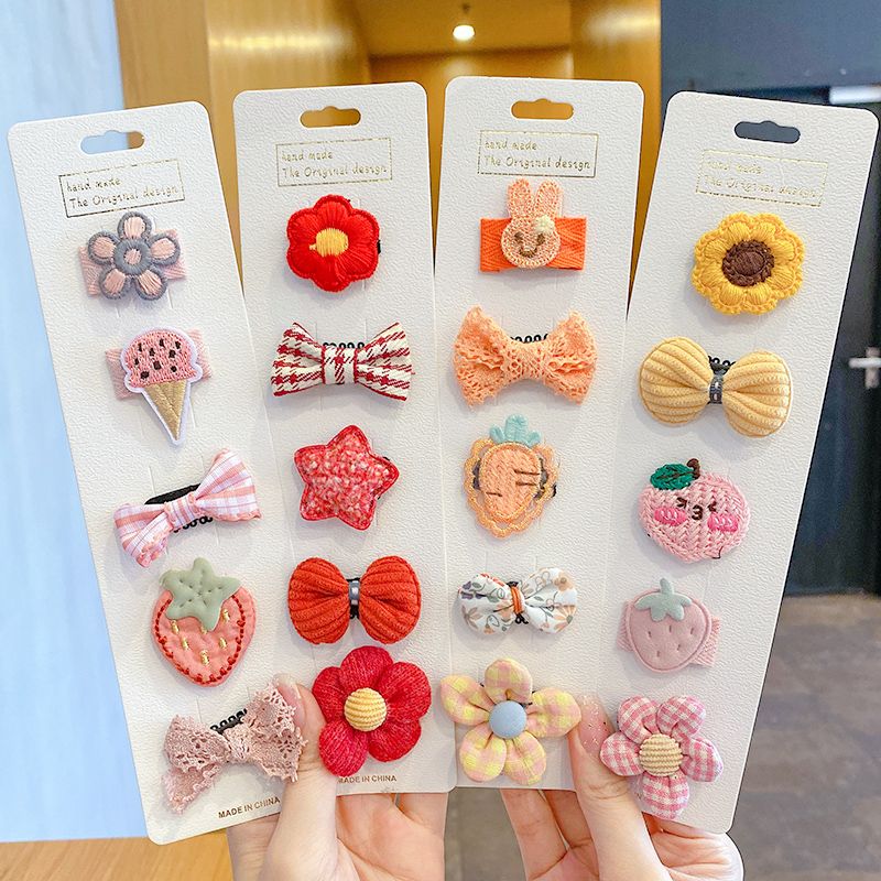 Baby Hair Clips Hairclip Children's Fetal Hair Clip Baby Does Not Hurt Hairpin Girls Headdress Infant Clip Hair Accessories