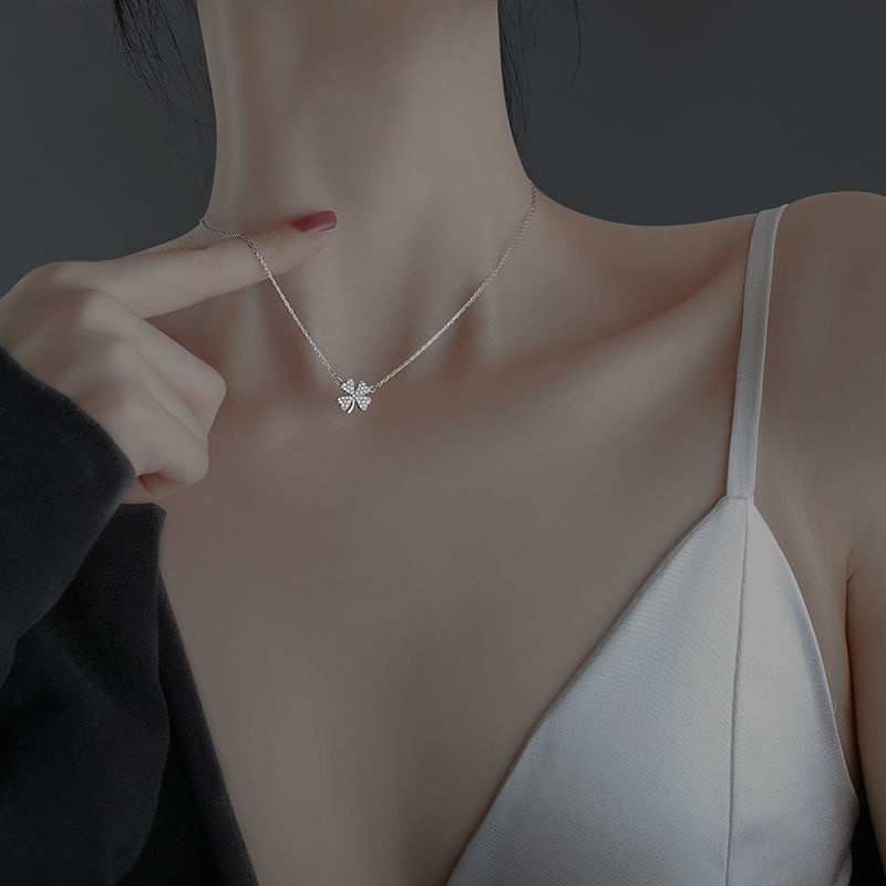 2023 New Ins Necklace Female Korean Style Simple Cold Style All-Match Clavicle Chain Popular Girlfriends Student Necklace