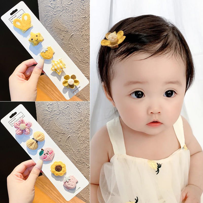 Baby Hair Clips Hairclip Children's Fetal Hair Clip Baby Does Not Hurt Hairpin Girls Headdress Infant Clip Hair Accessories