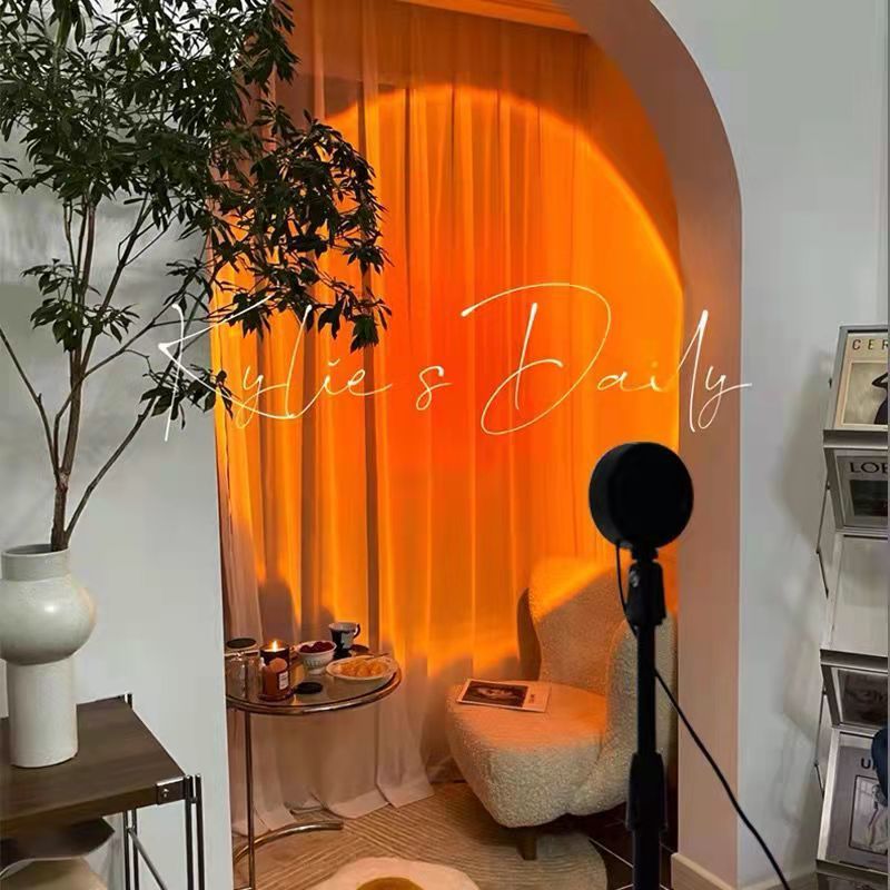 sunset ambience light sunset sunset light photo internet celebrity floor lamp sunset red gate circle ambience light good-looking