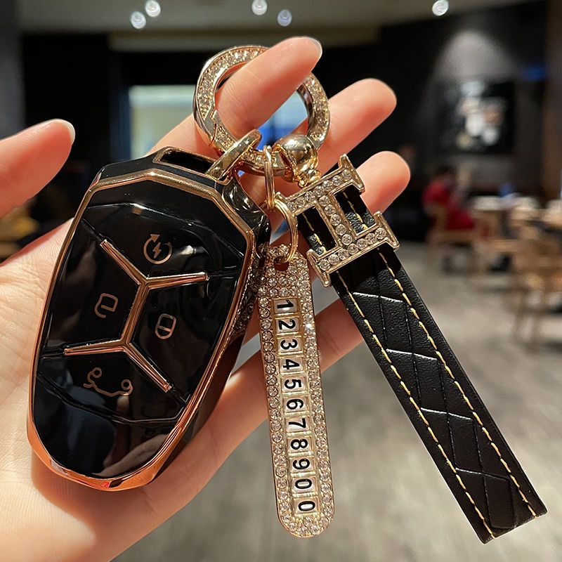 Dedicated to Lingke 03 Key Cover 2021 New Car 02/01 Case Buckle All-Inclusive High-End Decorative Car Creative Men and Women