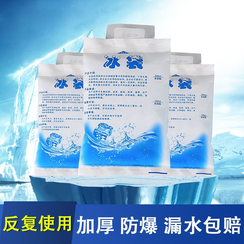 food ice pack fresh-keeping refrigerated small ice bag ice pack disposable express thickened ice pack wholesale water injection ice bug ice pack reuse