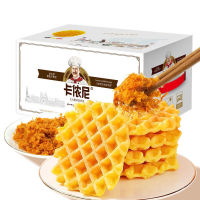 回头客肉松华夫饼500整箱咸味软饼干面包蛋糕早餐零食品代餐小吃