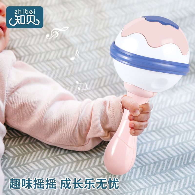 Baby Sand Hammer Early Childhood Education Rattle Toy Baby 0 1 Year Old Grip Training 3 Newborn 6 Months Biteable