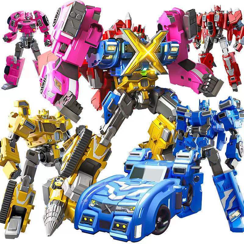 mini transformation special team toy x mech robot car fert boy weapon creation machine combination set