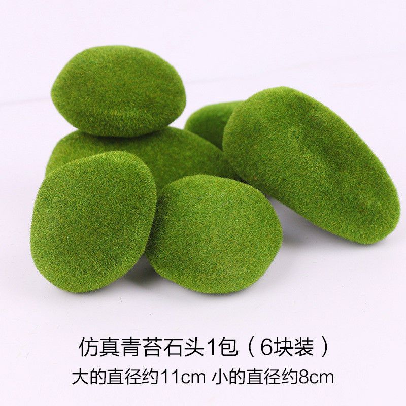 Artificial Moss Stone Simulated Moss Decorative Green Wool Stone Shooting Props Bonsai Landscape Decoration Rockery Landscape