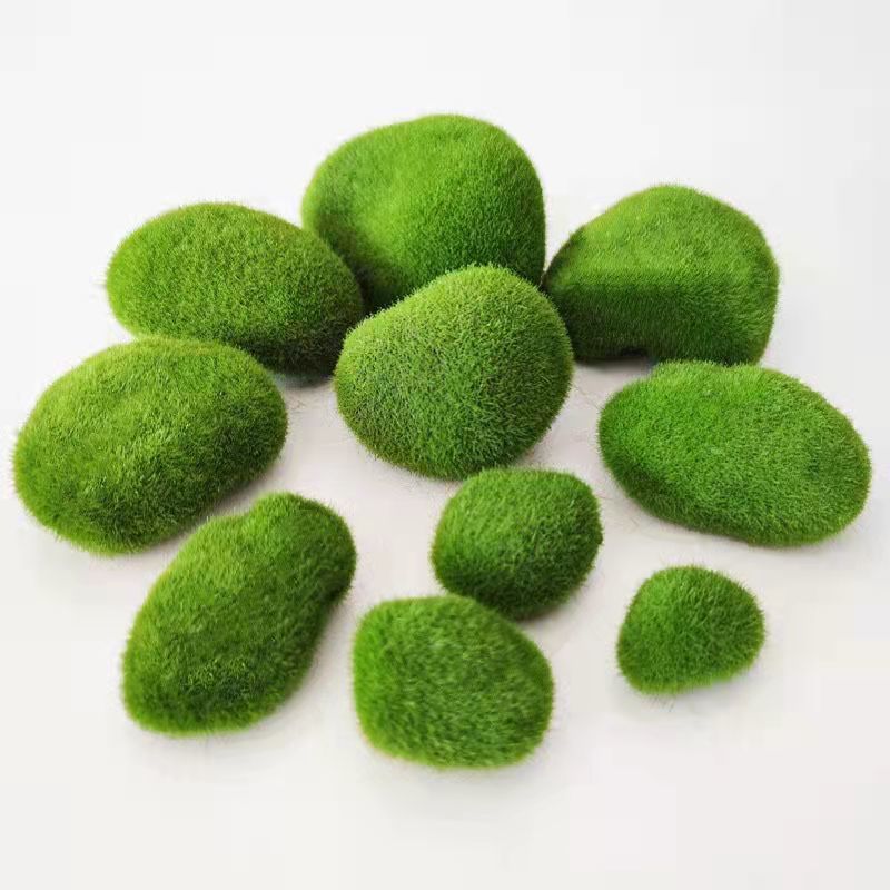 Artificial Moss Stone Simulated Moss Decorative Green Wool Stone Shooting Props Bonsai Landscape Decoration Rockery Landscape