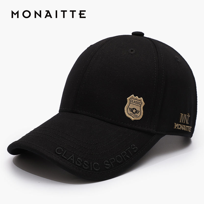 monette hat men‘s 2024 new high-end sun protection handsome peaked cap outdoor casual sun protection baseball cap female fashion