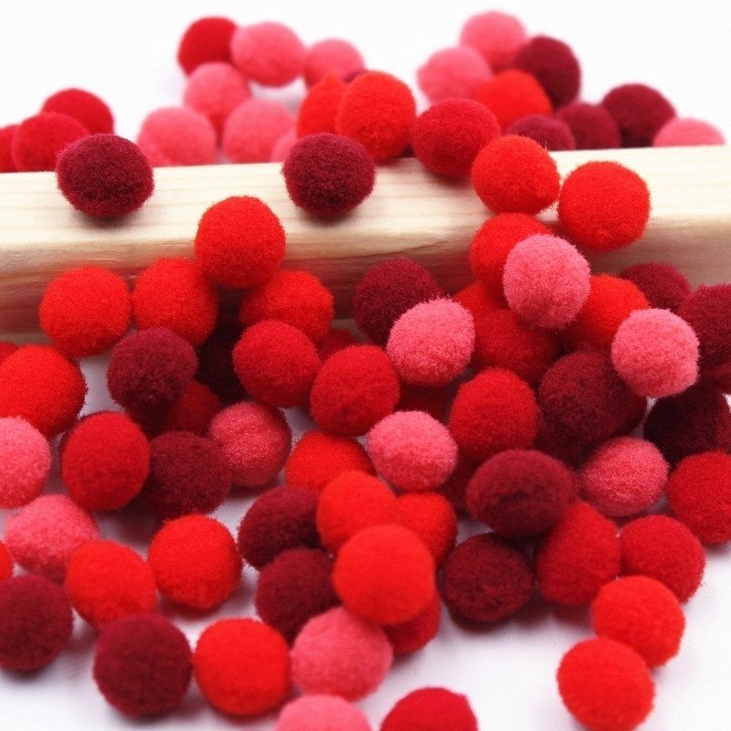 Fur Ball Diy Pompons Decorative Color Small Crochet Cotton Hairy Ball Handmade Diy Ornament Material Making High Bullet Ball