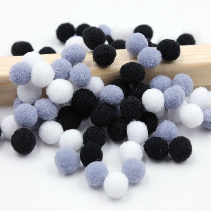 Fur Ball Diy Pompons Decorative Color Small Crochet Cotton Hairy Ball Handmade Diy Ornament Material Making High Bullet Ball