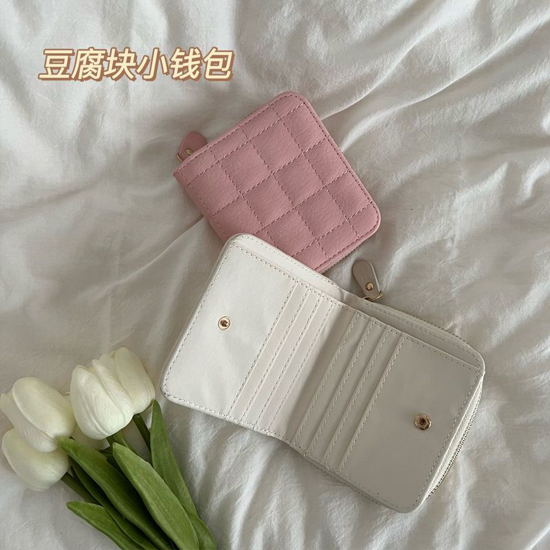 retro minority design wallet card holder refined and simple student female short portable wallet multiple card slots certificate storage