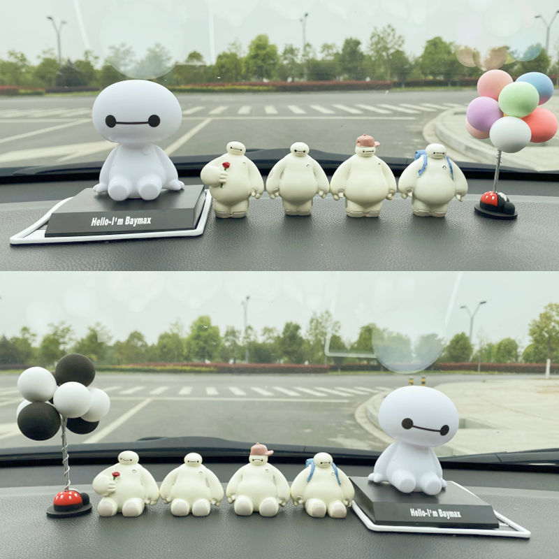 Creative White Bobble Head Doll Car Decoration Tiktok Car Interior Car Decoration Car Decoration Car Interior Decoration Decoration