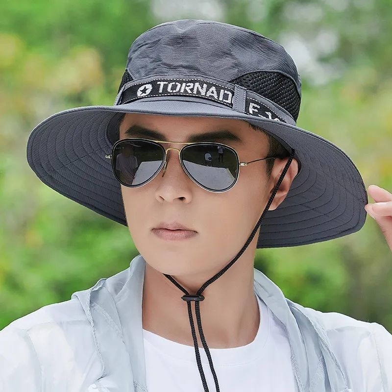 fishing hat men‘s sunhat sun protection hat outdoor bucket hat sun hat knight‘s cap bucket hat foldable summer hat