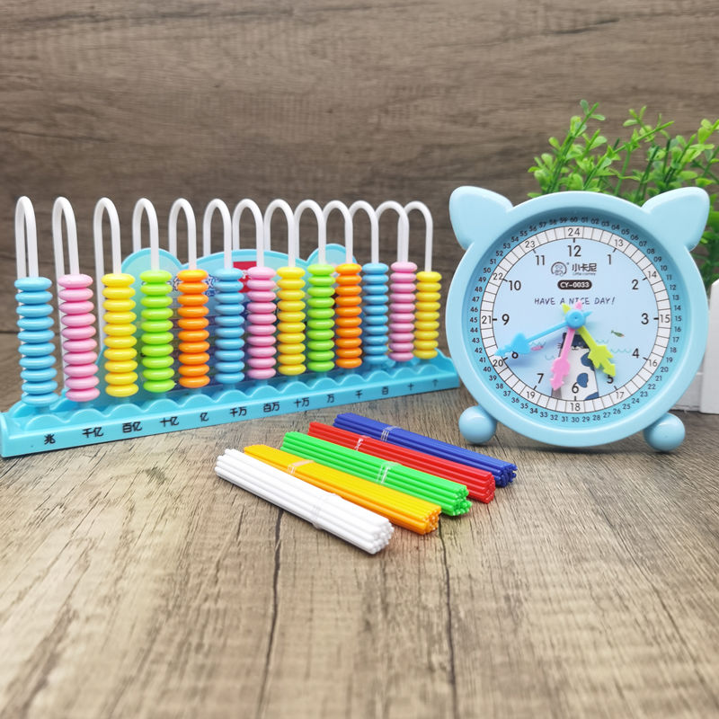 Elementary School Counter Five Nine 13 Lines Year 12 Grade Abacus Mental Arithmetic Kindergarten Early Teaching Children Calculation Frame Big Beads