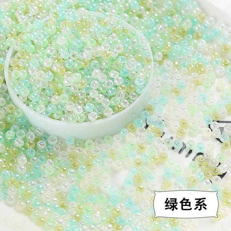 Domestic Super Excellent Ice-like Imitation Jade Bead Glass Beads Bead Scattered Beads Tassel Hairpin Beaded DIY Bead Embroidery Beaded