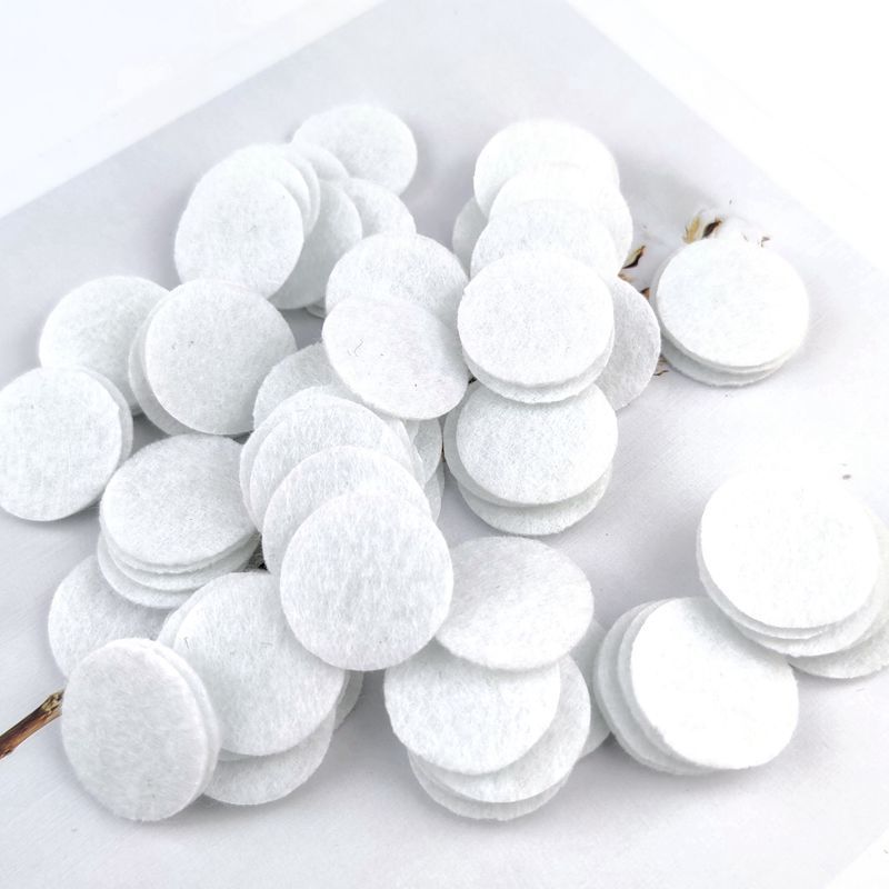 [2000 pieces] white 2/3/4cm non-woven fabric round gasket handmade hair accessories barrettes accessories diy materials