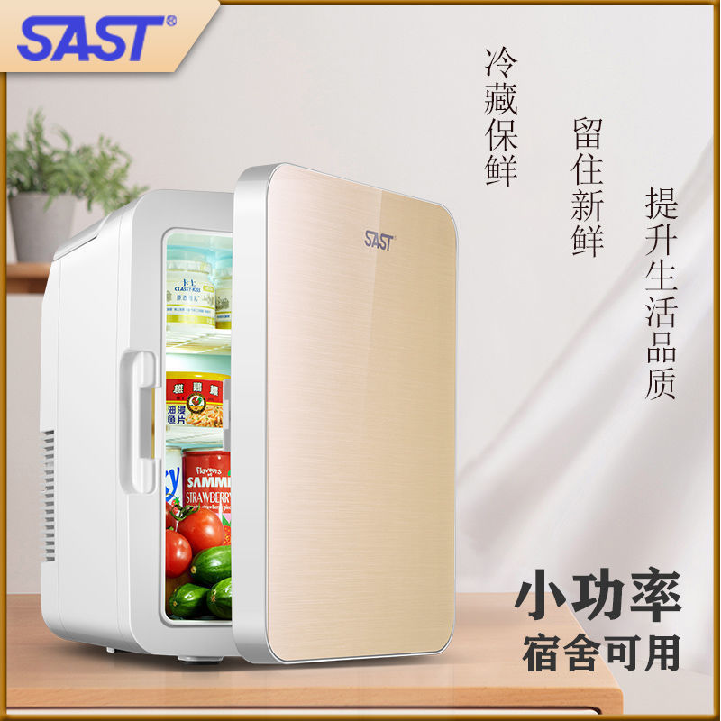 sast mini mini refrigerator small home dormitory dual use in car and home student car refrigeration freezer cosmetics for single use