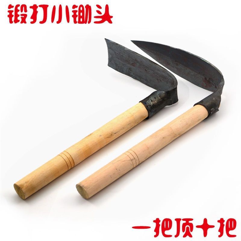 flower hoe hoe small hoe with wooden handle garden agricultural gardening tools planting vegetables planting flowers outdoor bamboo shoots hoe artifact