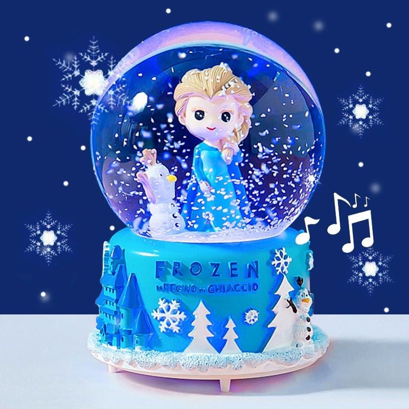 crystal ball music box music box with snowflake luminous birthday gift girls children girls girlfriends friends