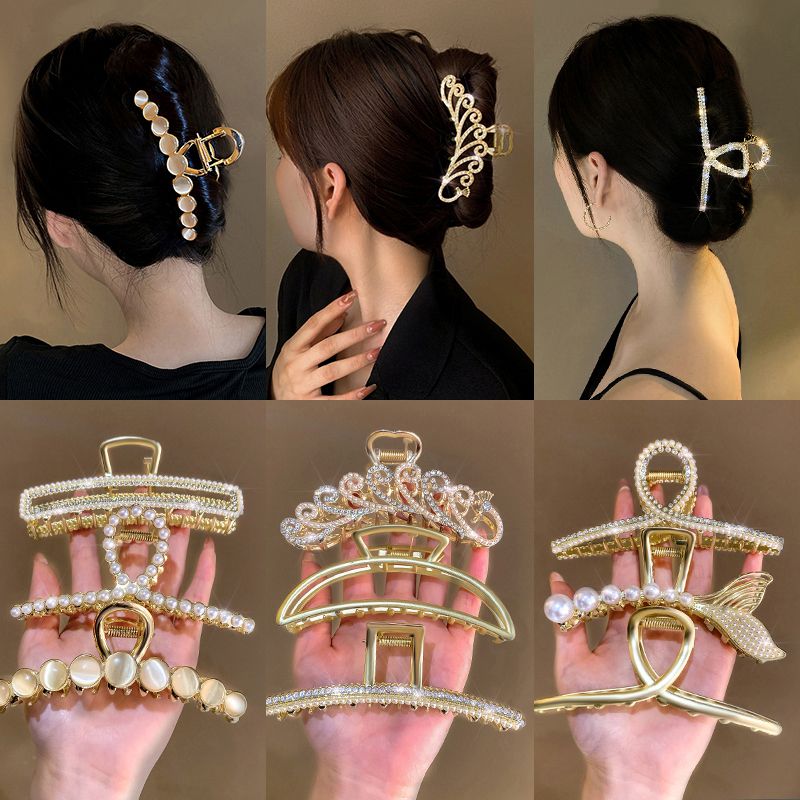 grip large headdress 2023 new style shark clip ins good-looking adult hairpin korean high sense hair accessories