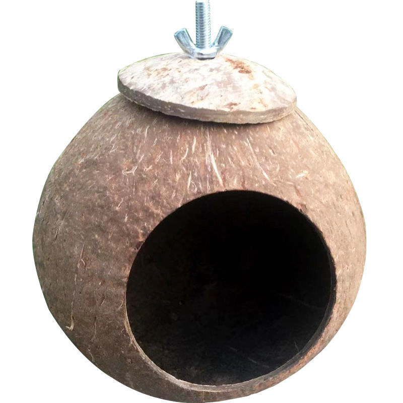 tiger skin coconut shell bird nest peony xuanfeng finch pearl coconut shell charcoal nest bird nest coconut shred warm straw nest toy bird