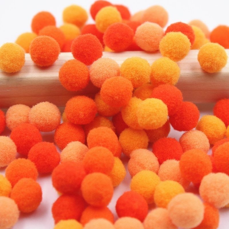 Fur Ball Diy Pompons Decorative Color Small Crochet Cotton Hairy Ball Handmade Diy Ornament Material Making High Bullet Ball