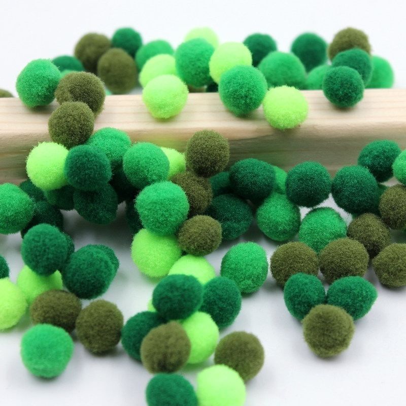 Fur Ball Diy Pompons Decorative Color Small Crochet Cotton Hairy Ball Handmade Diy Ornament Material Making High Bullet Ball