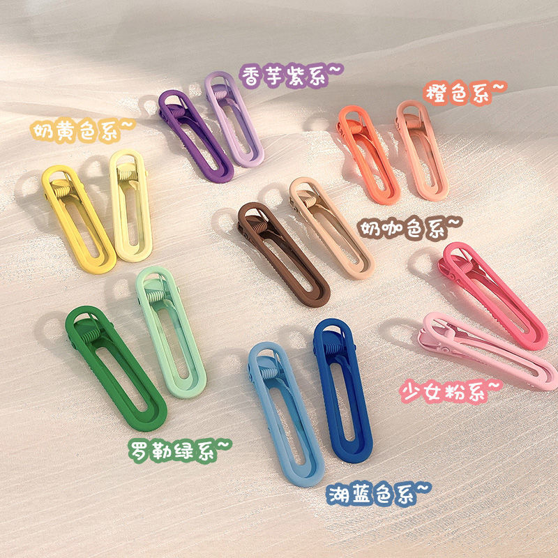 seamless hairpin cute children‘s hairpin bangs duckbill clip internet celebrity 2022 new clip head headwear