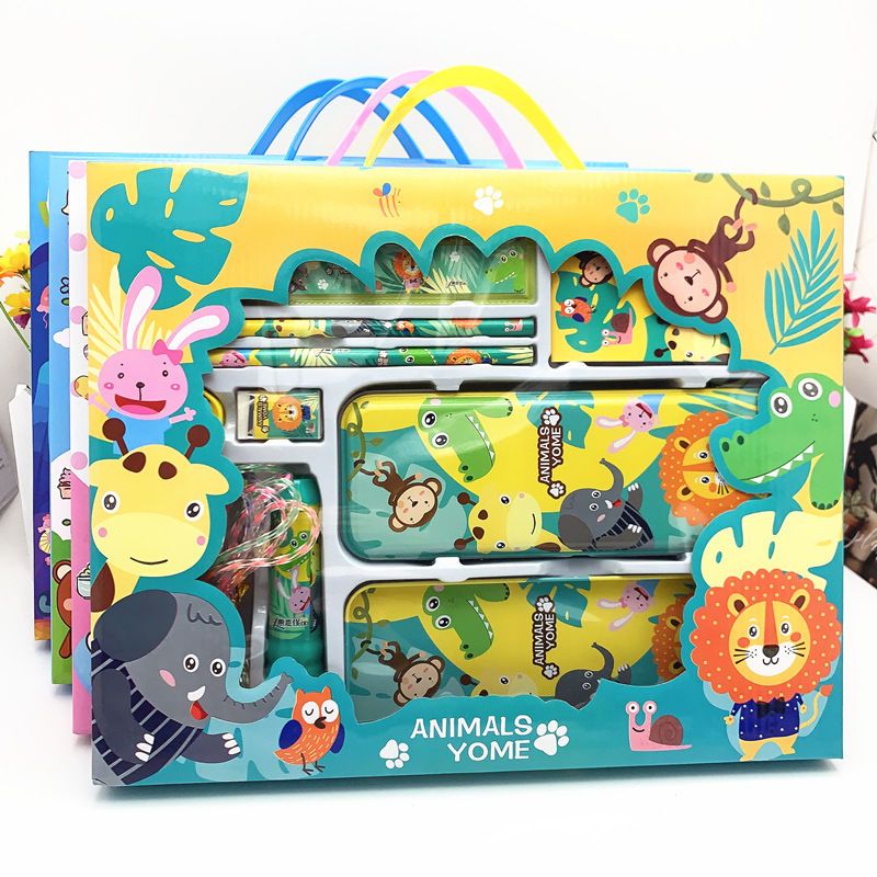 61 school supplies gift bag pupil prize kindergarten children gift box stationery wholesale stationery suit