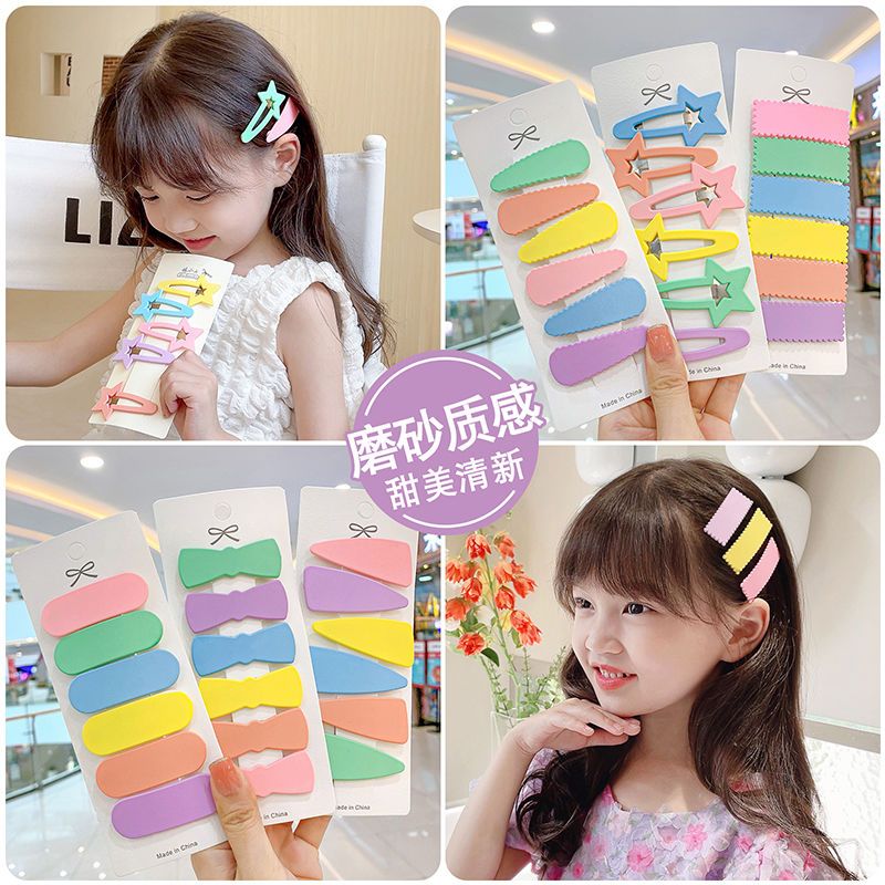 children barrettes bb clip candy color little girl bang clip side clip cute color hairpin girl cropped hair clip barrettes