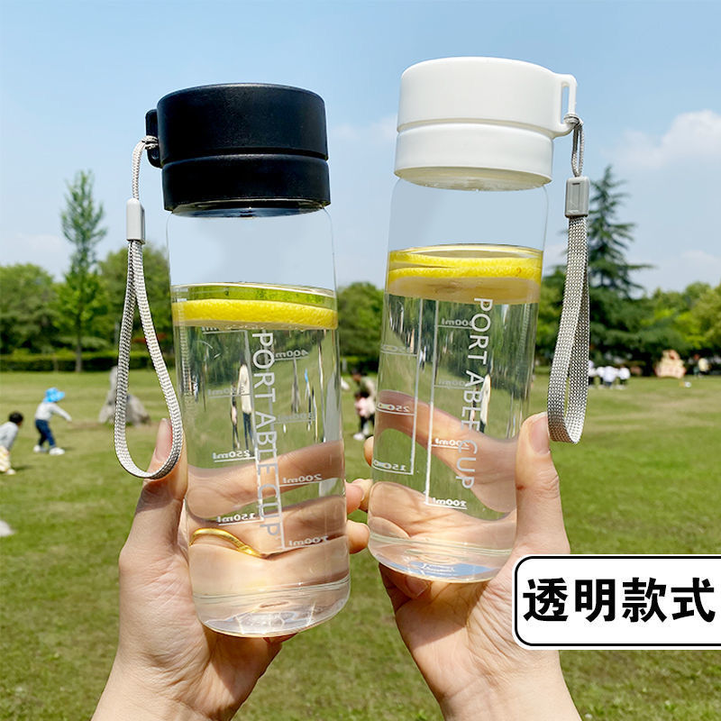 anti-fall food grade plastic cup boy and girl student water cup portable and simple fashion water cup isn tea cup household explosion-proof