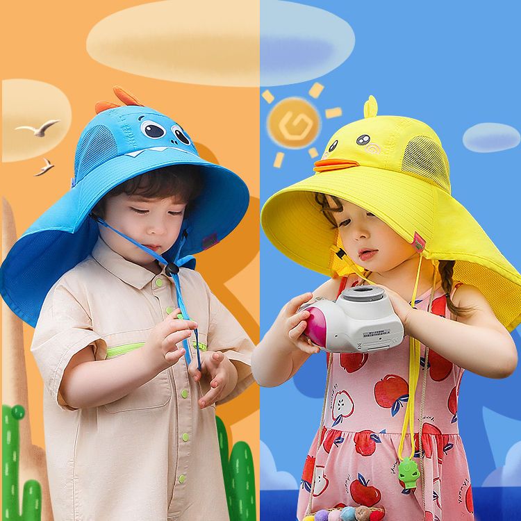Children's Sun Hat Summer UV Hat Baby Sunhat Boy Girls Sun Hat Big Brim Thin