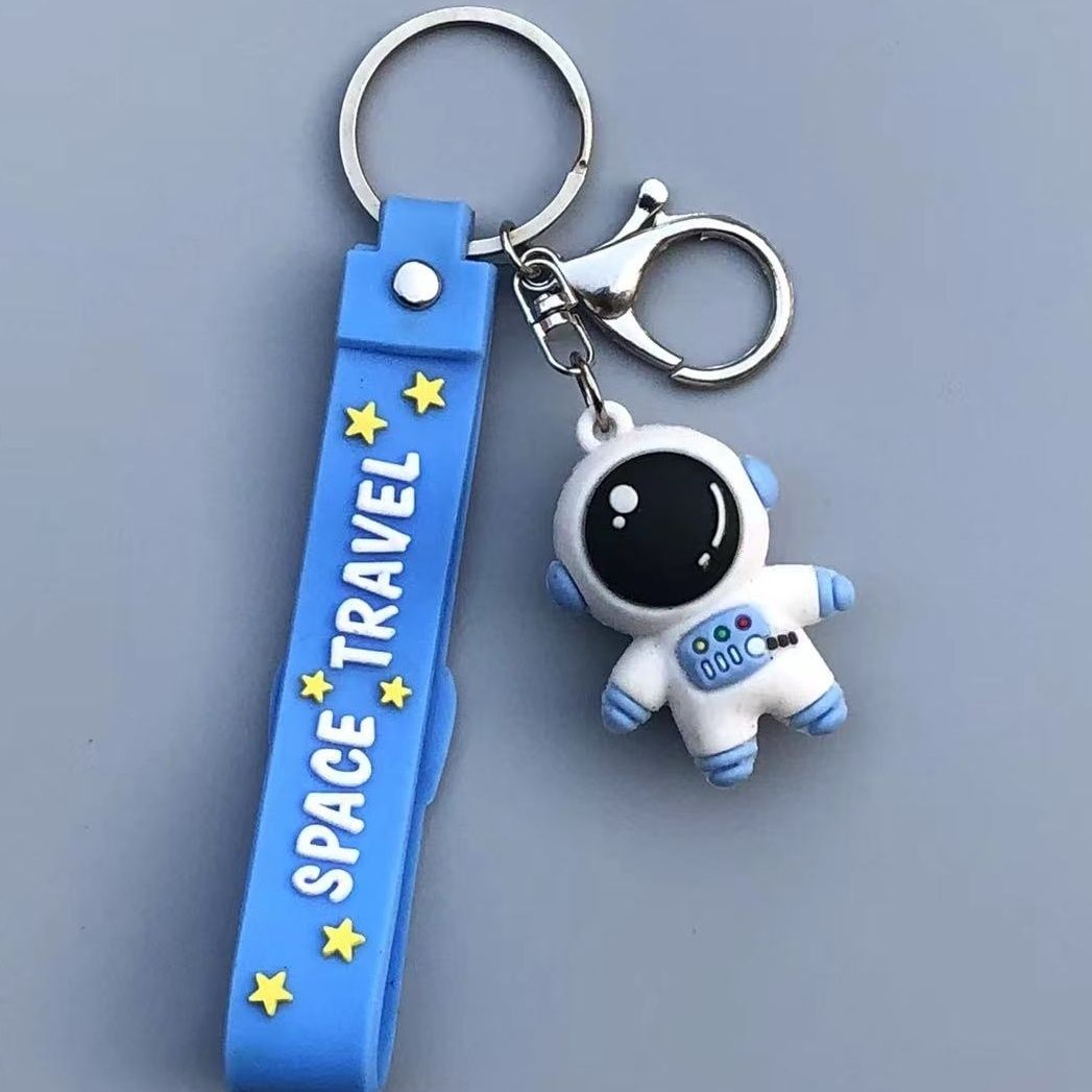 tiktok same style spaceman pendant silica gel handbag pendant car key ring couple matching creative men and women small gift