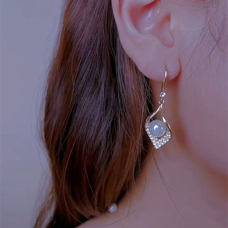 Unique Design Sense Coin Purse Colorful Pearl Earrings for Women New Trendy Light Luxury High Sense Graceful Earrings