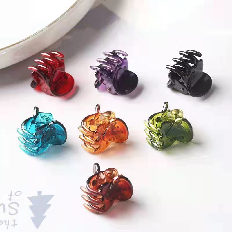 black mini claw clip back head half tie autumn and winter new forehead hairpin hair clip high-end head essence