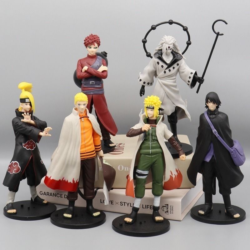 5 th generation real naruto large figurine anime vortex naruto kakashi uchiha madara sasuke model ornaments