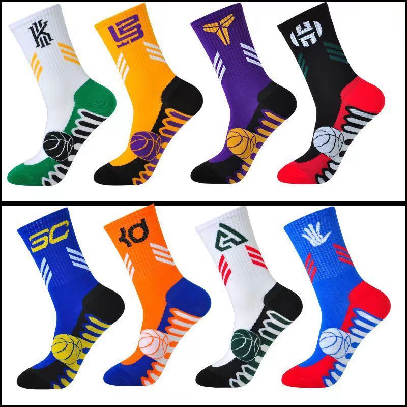 european and american style socks men‘s mid-calf ins trendy high street basketball socks good-looking cool sports mid-calf length and knee high socks men‘s