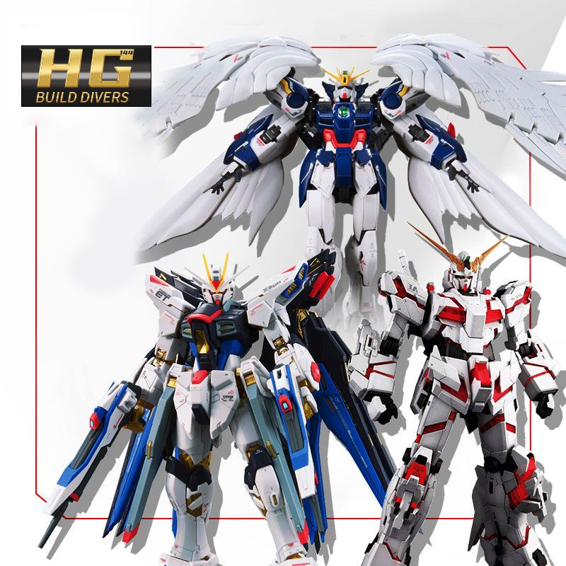 gao gao big class model hg unicorn destiny free force attack baratos gundam assembled model toy hand-made