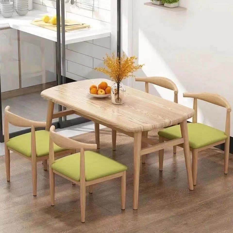 dining table small apartment home modern simple dining table and chair leisure fast dining room table and chair combination dining table rectangular table