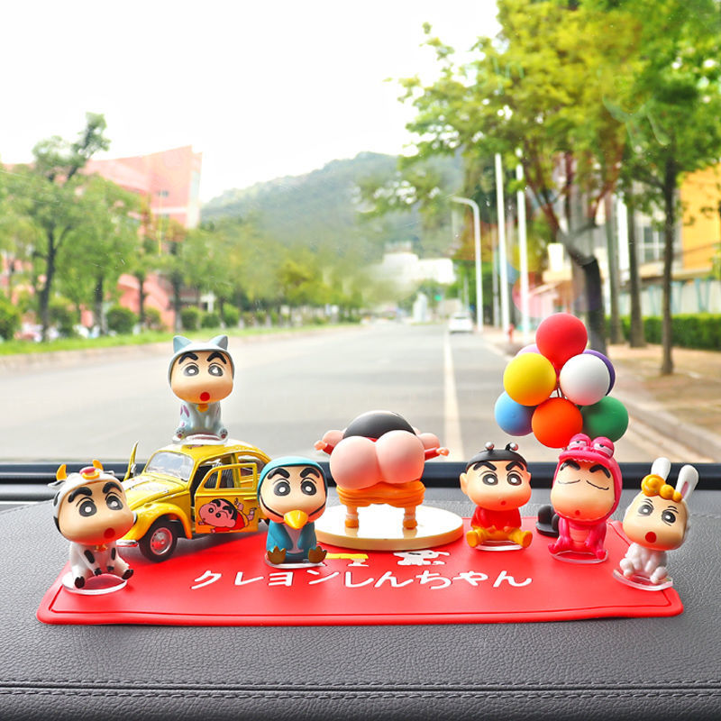 new internet celebrity crayon xiaoxin car decoration cute car cartoon doll dashboard perfume car accessories