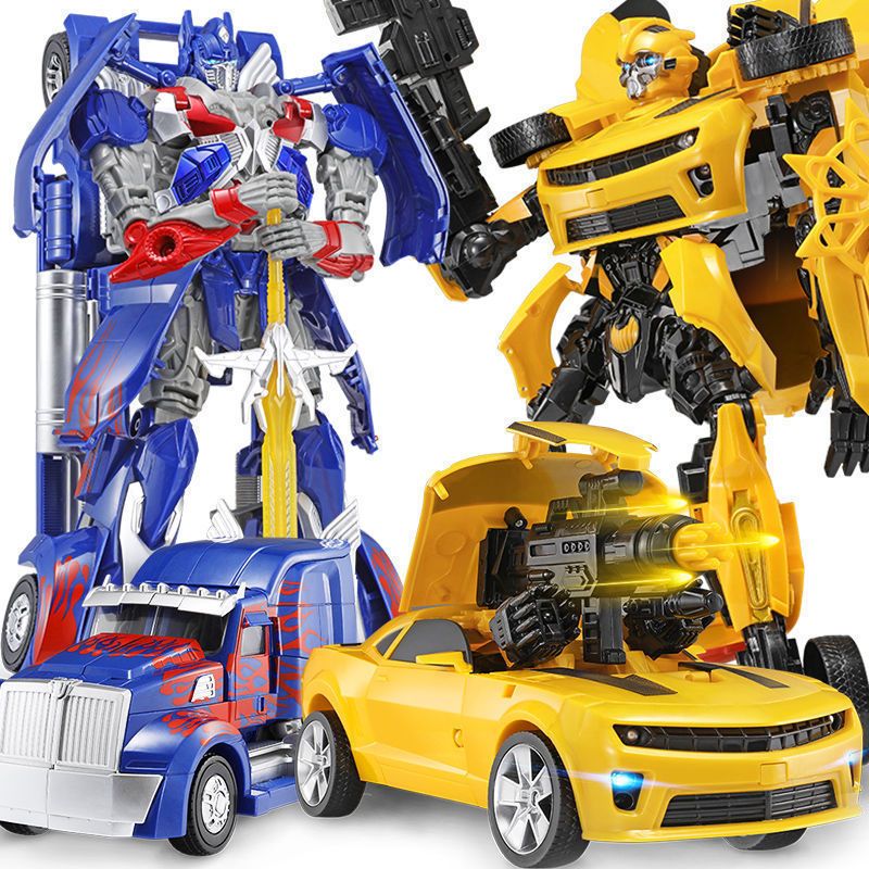 oversized car model hand-made transformer optimus prime robot bumblebee dinosaur children‘s toy boy