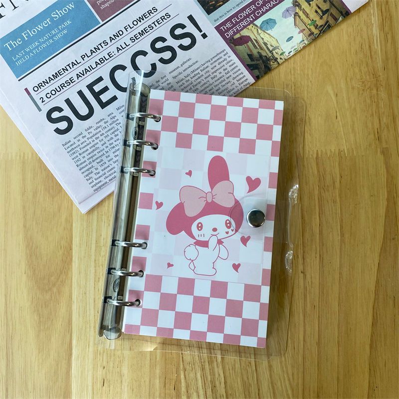 Korean Clow M Melody Journal Book Loose-Leaf Diary Cinnamoroll Babycinnamoroll A6 Cartoon Girl Good-looking Notepad