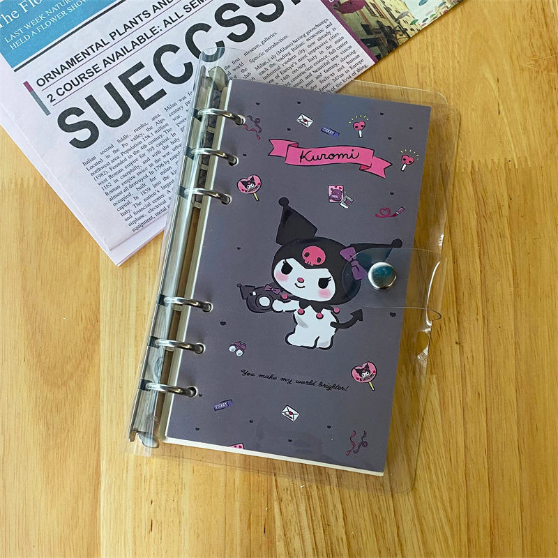 Korean Clow M Melody Journal Book Loose-Leaf Diary Cinnamoroll Babycinnamoroll A6 Cartoon Girl Good-looking Notepad