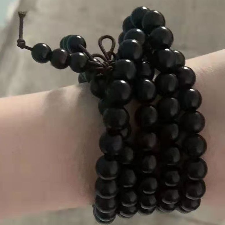 Ebony Bracelet Purple Sandalwood 108 Couple Collectables-Autograph Rosary Valentine's Day Gift Art Student Bracelet Good-looking