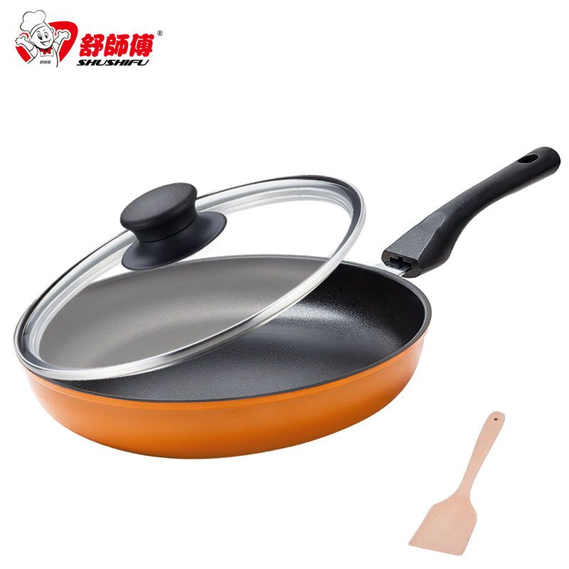 master shu 26cm thickened compound bottom pan frying pan non-stick pan less lampblack griddle induction cooker applicable to gas stove