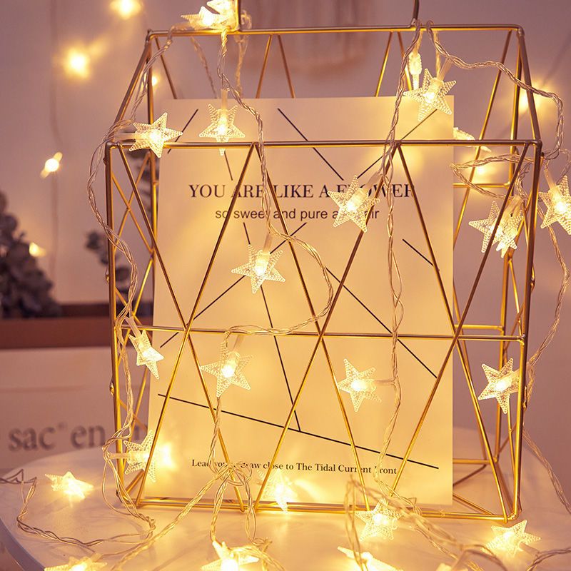 Star Light Lighting Chain Ambience Light Bedroom and Room Decoration Holiday Layout Led Small Colored Lights Flashing Light String Light Lighting Chain Light Starry Sky